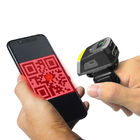 Gudang Scanning Berkecepatan Tinggi Nirkabel Bluetooth Finger 2D Reader Barcode Ring Wearable