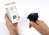 Gudang Scanning Berkecepatan Tinggi Nirkabel Bluetooth Finger 2D Reader Barcode Ring Wearable
