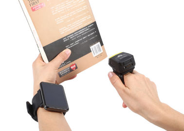 Portable 2D LASER Bluetooth Finger Barcode Scanner Untuk Android / IOS / Windows
