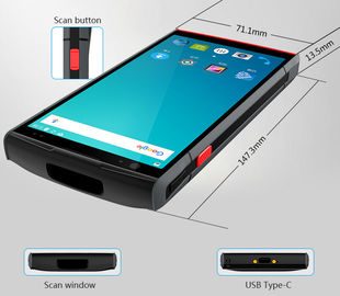Bluetooth GPS PDA Rugged Android Industrial Handheld Terminal Scanner