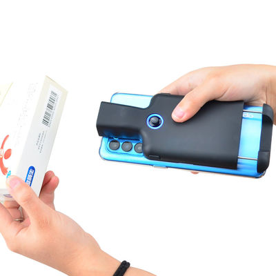 1/6 Ponsel 2D Klip Belakang Bluetooth Portabel QR Wireless Barcode Scanner Mendukung Telepon