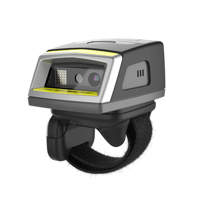 Murah Rugged IP65 Wearable Blue tooth Bar code Reader 1D 2D Ring Finger Wireless Barcode Scanner