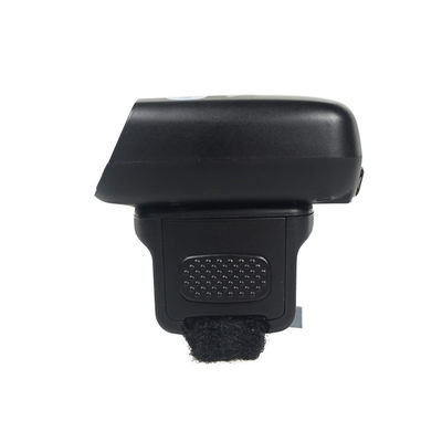 pembaca barcode nirkabel yang dapat dipakai, pemindai barcode bluetooth 2d, pemindai kode bar mini jari untuk tablet pc android