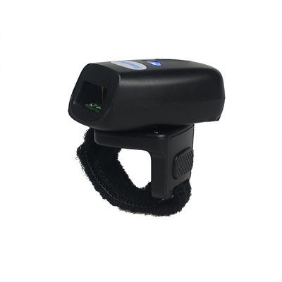 pembaca barcode nirkabel yang dapat dipakai, pemindai barcode bluetooth 2d, pemindai kode bar mini jari untuk tablet pc android