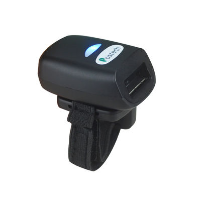 pembaca barcode nirkabel yang dapat dipakai, pemindai barcode bluetooth 2d, pemindai kode bar mini jari untuk tablet pc android