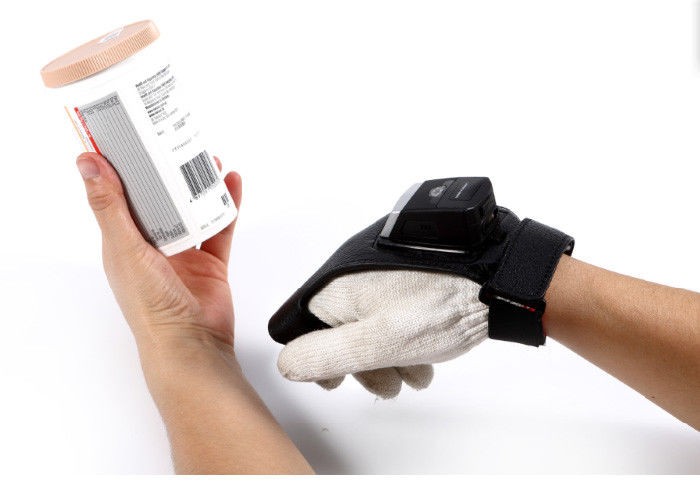 2D Cordless Bluetooth 4.0 Glove Barcode Scanner Pembaca Kapasitas Baterai Tinggi